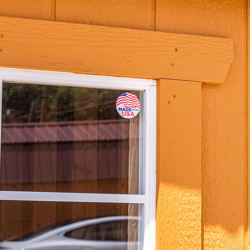 An up-close look at the trim on one of our windows.